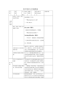 七年级英语上册unit11第二课时教案