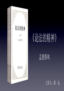 《论法的精神》.