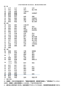 三年级下册语文第八单元知识点梳理