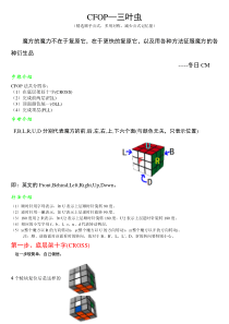 三阶魔方高级教程 CFOP