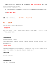 【完整版】背好这些知识点,考过药学专业知识一不是问题