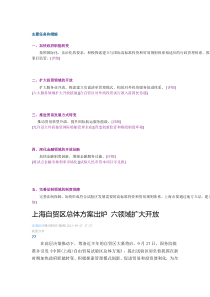 上海自贸区总体方案出炉