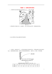 【高考复习方案】(全国通用)2016高考地理二轮复习专题十三自然灾害与防治限时集训