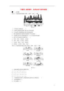 【高考复习方案】(全国通用)2016高考地理二轮复习专题四地质循环地壳运动与地形地貌限时集训