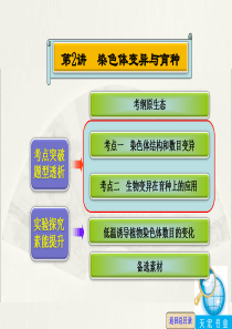 【高考领航】2016届高三生物大一轮复习课件第七单元第2讲染色体变异与育种