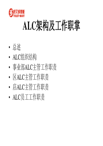 专员室工作职责(Alc