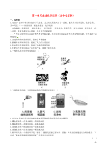 【全程复习方略】2013版中考化学第一单元走进化学世界精练精析(含中考示例)新人教版