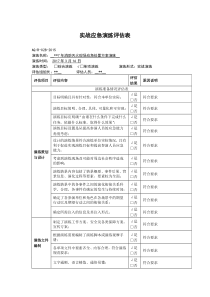 初期火灾扑救应急演练及评估表