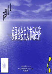 【粤教版】九年级《发展社会主义市场经济》教学课件