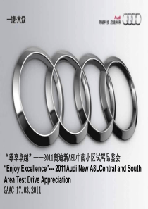 XXXX奥迪新A8L试驾品鉴会方案