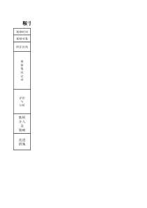 活动观察记录表