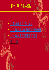 《Delphi程序设计及实验指导》电子教案--第11章