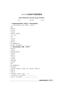 Yale大体抽动严重程度量表
