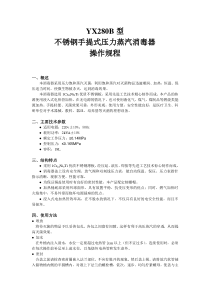 YX280B型不锈钢手提式压力蒸汽消毒器