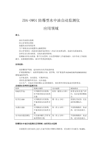 ZDA-OW01防爆型多参数水质监测仪在生产控制中的应用