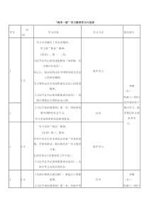 “两学一做”学习教育学习计划表