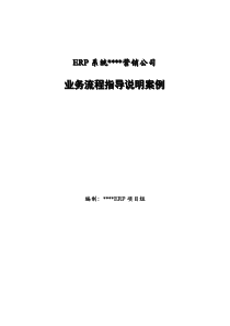 某集团业务流程案例（上）