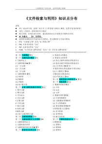 《文件检索与利用》详细目录
