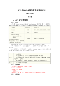 OTL和QtSql操作数据库效率对比