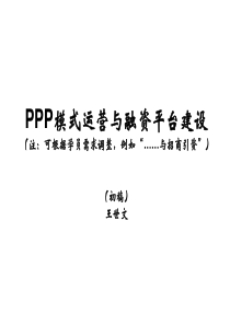 PPP模式(简).