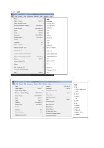 PremiereProCS6菜单中文介绍