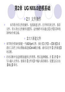 UG教程第二章