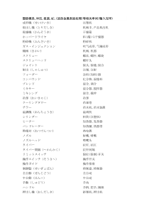 模具专用语