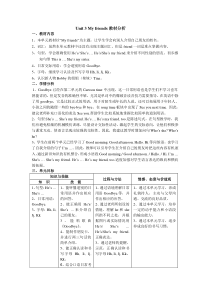 Unit3Myfriends教材分析