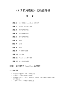 vb实用教程---实验指导书