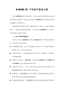 WINDOWSNT下的高可靠性方案