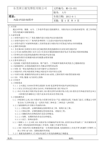 SP-031风险评估控制程序
