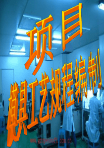 模具工艺规程编制