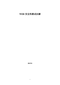 WEB十大安全问题注解