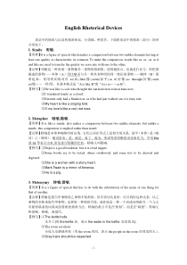 EnglishRhetorical英语中常用的修辞手法