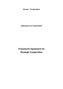 FrameworkAgreementforstrategiccooperation战略合作框架协议