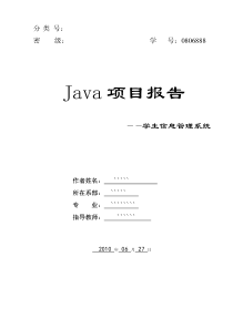 Java项目设计报告