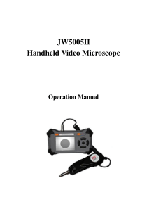 JW5005HHandheldVideoMicroscope放大镜手册-英文-revB