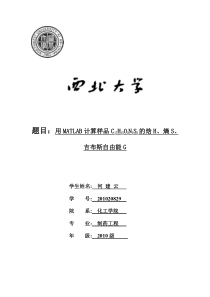 matlab的计算过程模板