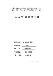 MIS系统分析报告