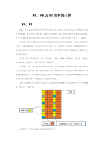 LTE无线网络PA~PB及RS功率计算
