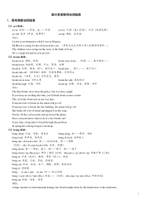 高中英语常用动词短语(完整版)