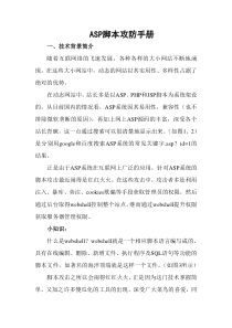 ASP脚本攻防手册
