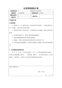 液氨泄漏应急救援演练方案及效果评估