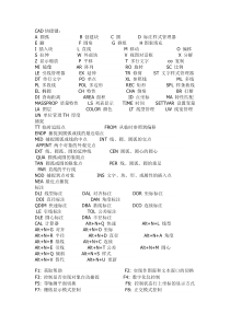 CAD快捷键汇总