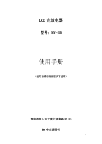 B6平衡充使用手册