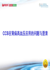 CCB在肾病高血压应用的问题与澄清.