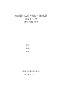 CFG桩自评报告