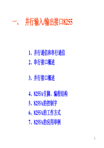 ch10并行输入输出接口8255