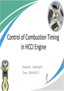ControlofCombustionTiminginHCCIEngine