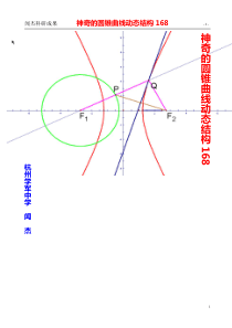 神奇的圆锥曲线(动态图示)(62页)问题探究
